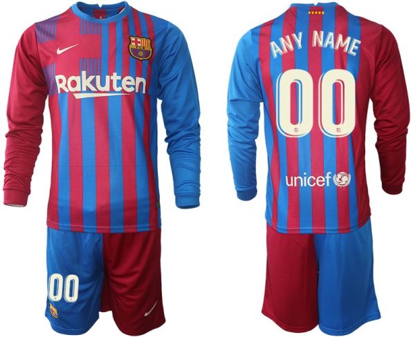 Barcelona Personalisierte Fußball Trikot Kit Set 21/22 Saison Anpassbare Name und Nummer - Bild 2