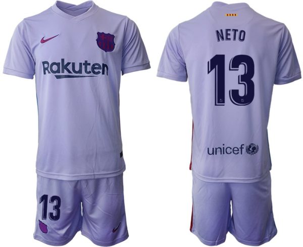 Fußball Fan Trikots FC Barcelona 2021/22 Auswärtstrikot mit Aufdruck NETO 13 - Obrázok 2