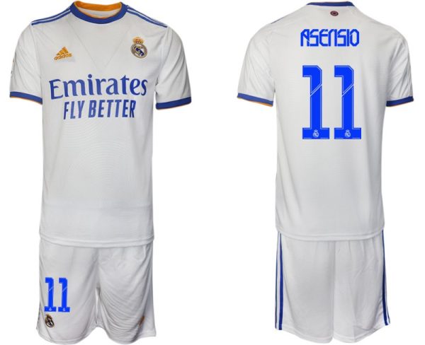 Real Madrid Heimtrikot 2022 weiß blau mit Aufdruck Asensio 11 - Obrázek 2