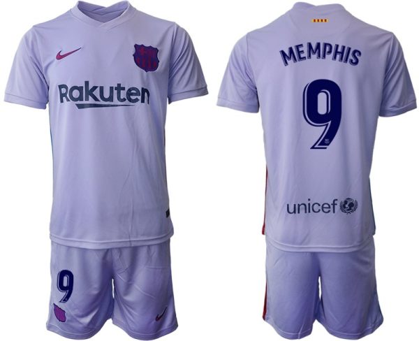 Trikot für draußen FC Barcelone 2021/22 Auswärtstrikot mit Aufdruck Memphis 9 - Imagen 2