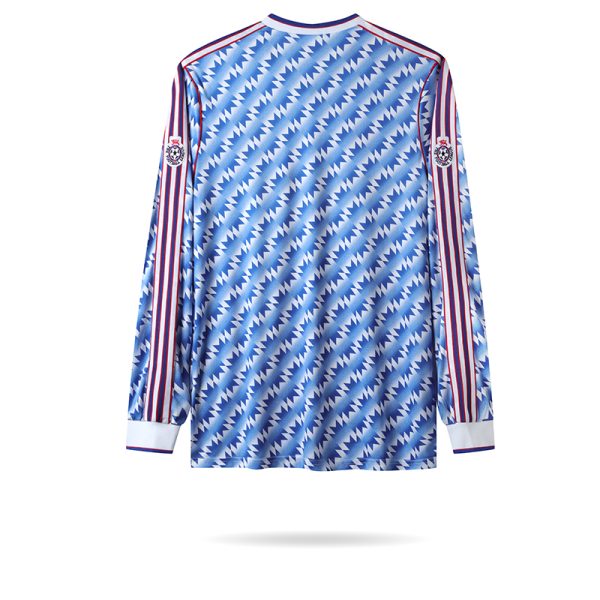 Vintage Manchester United 1991/92 AWAY LEAGUE CUP FINAL Langarm Auswärtstrikot – Image 2