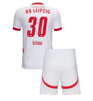 Günstige Kinder Fußballtrikots RB Leipzig Heim Trikotsatz 2024-25 Benjamin Sesko 30