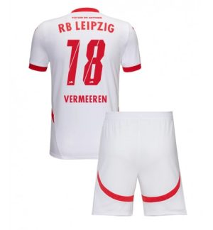 RB Leipzig Heim Trikotsatz 2024-25 Neuen Fußballtrikot für Kinder Arthur Vermeeren 18