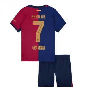 Fußballtrikot für Kinder FC Barcelona 2024-25 Heimtrikot Ferran Torres 7