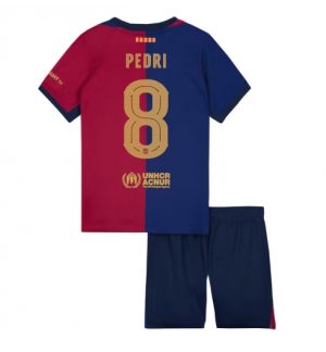 Fußballtrikot Kinder FC Barcelona Heimtrikot 2024-25 mit namen Pedri Gonzalez 8