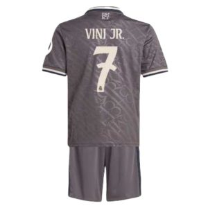 Günstige Kindertrikot Real Madrid Ausweich Trikotsatz 2024-25 Vinicius Junior 7