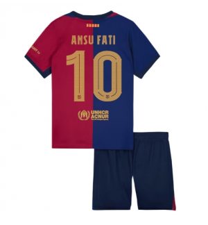 Günstige Trikots Kinder FC Barcelona Heimtrikot 2024-25 Ansu Fati 10