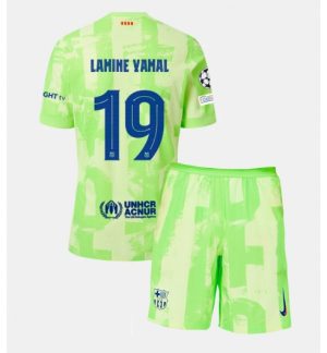 Kinder Fussballtrikots FC Barcelona Ausweich Trikotsatz 2024-25 Lamine Yamal 19